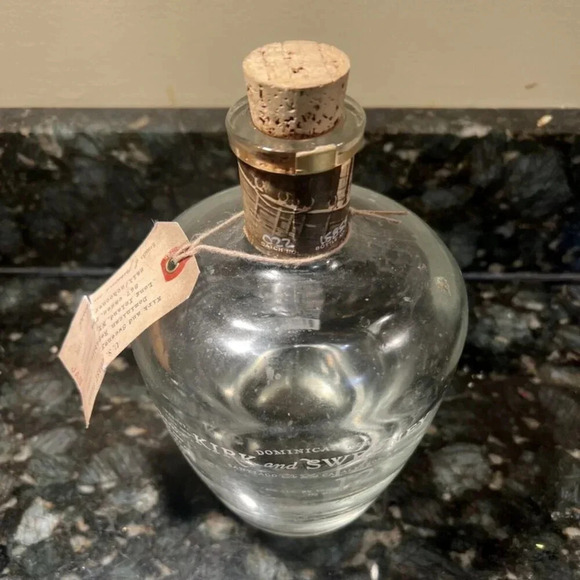 Glass Liquor Bottle Empty Kirk & Sweeney Dominican Rum 12 Year 750ml - Picture 2 of 5